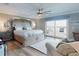 Spacious main bedroom with large bed and access to balcony at 2019 S Riverside, Edgewater, FL 32141