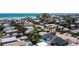 Community aerial view of homes near the beach and coastline at 216 Kirkland Dr, New Smyrna Beach, FL 32169