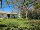 Spacious backyard with mature tree providing ample shade at 2321 Tamarind Dr, Edgewater, FL 32141