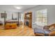 Bedroom featuring a decorative fireplace and stylish decor at 2533 Glenhaven St, New Smyrna Beach, FL 32168