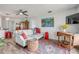 Comfortable living room featuring white walls, modern furniture, and stylish decor at 2533 Glenhaven St, New Smyrna Beach, FL 32168