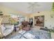 Bright sunroom offering lots of sunlight, with comfortable seating, and view to a dining area at 2828 Pine Tree Dr, Edgewater, FL 32141