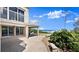 Stunning backyard featuring a patio, ocean views and a fire pit for outdoor relaxation and entertainment at 2901 Hill St, New Smyrna Beach, FL 32169
