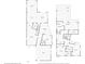 Detailed floor plan showcasing the layout of a two-story home with multiple rooms and balconies at 2901 Hill St, New Smyrna Beach, FL 32169