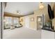 Bright and spacious living room with a ceiling fan and comfortable seating at 2901 Hill St, New Smyrna Beach, FL 32169
