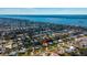 Aerial view of the property and the surrounding area near the water at 38 Seacrest Dr, Ormond Beach, FL 32176