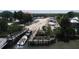 Waterfront community featuring boat docks and a boat ramp, providing easy access to the water and boating activities at 407 Bouchelle Dr # 205, New Smyrna Beach, FL 32169