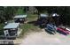 Community outdoor recreational area with storage for kayaks and paddleboards, perfect for waterfront living and outdoor fun at 407 Bouchelle Dr # 205, New Smyrna Beach, FL 32169