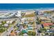 Aerial view showing proximity to the beach and businesses at 519 Mobile Ave, Daytona Beach, FL 32118