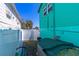 Fenced backyard with a storage container, offering privacy and storage at 519 Mobile Ave, Daytona Beach, FL 32118
