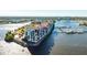 Breathtaking aerial view of the waterfront condo complex with stunning views of the water and surrounding area at 533 Marina Point Dr # 533, Daytona Beach, FL 32114