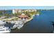 Beautiful aerial view of the marina, dockside restaurant and condos on the water at 533 Marina Point Dr # 533, Daytona Beach, FL 32114