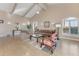 The community room includes multiple seating areas with comfortable furniture and nice flooring throughout at 533 Marina Point Dr # 533, Daytona Beach, FL 32114