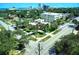 Aerial view of a home and surrounding neighborhood, with city views at 746 N Halifax Ave, Daytona Beach, FL 32118