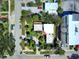 Aerial view of the homes and buildings in the neighborhood at 746 N Halifax Ave, Daytona Beach, FL 32118