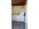 Cozy bedroom with wood ceiling, large window, and neutral color scheme at 835 E 24Th Ave # 111, New Smyrna Beach, FL 32169