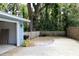 This open garage offers extra space for storage and vehicles at 855 Sugar House Dr, Port Orange, FL 32129