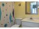 Bright bathroom with sink vanity and shower tub combination at 112 Lagoon Ct, New Smyrna Beach, FL 32169