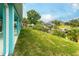 Backyard with green grass and view of neighboring homes at 113 Douglas St, Edgewater, FL 32141