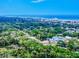 Beautiful aerial view highlighting the property's proximity to the coastline, surrounded by mature trees and neighborhood streets at 133 Cedar Dunes Dr, New Smyrna Beach, FL 32169