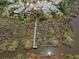 Beautiful aerial view of waterfront property, featuring a private dock on a secluded marsh area at 1363 Wayne Ave, New Smyrna Beach, FL 32168