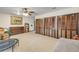 Carpeted bonus room with three large closet and a neutral wall color at 1663 Hideaway Ln, Edgewater, FL 32132