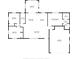 Home floor plan showcases an open layout including a sunroom, garage and three bedrooms at 1855 Pine Tree Dr, Edgewater, FL 32141