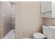 Bathroom featuring white vanity and frameless glass shower at 1868 Pine Tree Dr, Edgewater, FL 32141