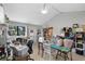 Bright room features work desks, storage and lots of room for crafting or office work at 1905 Pine Tree Dr, Edgewater, FL 32141