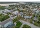 Expansive aerial view of a neighborhood with mature trees and waterfront views at 212 Due East St, New Smyrna Beach, FL 32169
