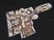 Detailed aerial 3D floor plan showcases layout, bedrooms, bathrooms, kitchen, and living spaces at 2656 Old Smyrna Trl, New Smyrna Beach, FL 32168
