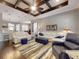 Open-concept living area with hardwood floors and neutral decor at 2656 Old Smyrna Trl, New Smyrna Beach, FL 32168