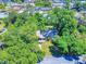 Bird's-eye view of a cozy home nestled among lush green trees in a peaceful neighborhood at 3013 Lime Tree Dr, Edgewater, FL 32141