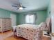 Bedroom featuring a decorative bedspread, ceiling fan, and lots of natural light at 3013 Lime Tree Dr, Edgewater, FL 32141