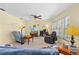 Cozy living room with neutral tones, comfortable seating, and natural light at 3016 Mango Tree Dr, Edgewater, FL 32141