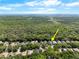 Aerial view highlighting the home's proximity to the lush coastal scenery, with nearby water access at 3349 Glenshane Way, Ormond Beach, FL 32174