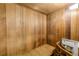 Private Sauna with wooden construction and seating at 3606 S Peninsula Dr # 509, Port Orange, FL 32127