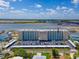 Aerial view of Admiralty Club highlighting building's position and unit location at 3606 S Peninsula Dr # 703, Port Orange, FL 32127