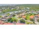 Aerial view of a coastal community featuring waterways, docks, and various residential buildings at 402 Bouchelle Dr # 206, New Smyrna Beach, FL 32169