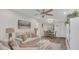 Cozy living room features stylish furnishings and an adjacent dining area at 4307 Sea Mist Dr # 135, New Smyrna Beach, FL 32169