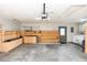 Spacious garage with lots of storage and a laundry area at 4431 Doris Dr, New Smyrna Beach, FL 32169