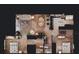 Comprehensive floor plan illustrating room locations, dimensions, and relationships between living areas, bedrooms, and bathrooms at 468 Bouchelle Dr # 128, New Smyrna Beach, FL 32169