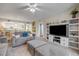 Spacious living area with an open floor plan, seamless flow between living room and kitchen, great for entertaining at 5300 S Atlantic Ave # 16-205, New Smyrna Beach, FL 32169