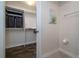 Open walk-in closet with built-in shelving and hanging racks at 5300 S Atlantic Ave # 20-507, New Smyrna Beach, FL 32169