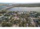 Aerial view showcases the property in proximity to Flagler Ave and waterfront at 600 Magnolia St, New Smyrna Beach, FL 32168