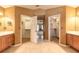 Large and closets, with sinks and lighting in an open bathroom at 6093 Sabal Creek Blvd, Port Orange, FL 32128