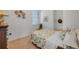Bedroom with a white wall, decorative accents, and carpeted floor at 634 Woodford Dr, Debary, FL 32713
