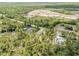 Expansive aerial view showcases the property's lush surroundings and proximity to future development at 703 Volco Rd, Edgewater, FL 32141