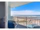 Enjoy the views from this balcony with seating overlooking the ocean and pool at 705 N Atlantic Ave # 4030, New Smyrna Beach, FL 32169