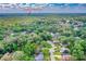 Expansive aerial view of the neighborhood featuring lush greenery and clear blue skies at 795 Sugar Cane Ln, Port Orange, FL 32129